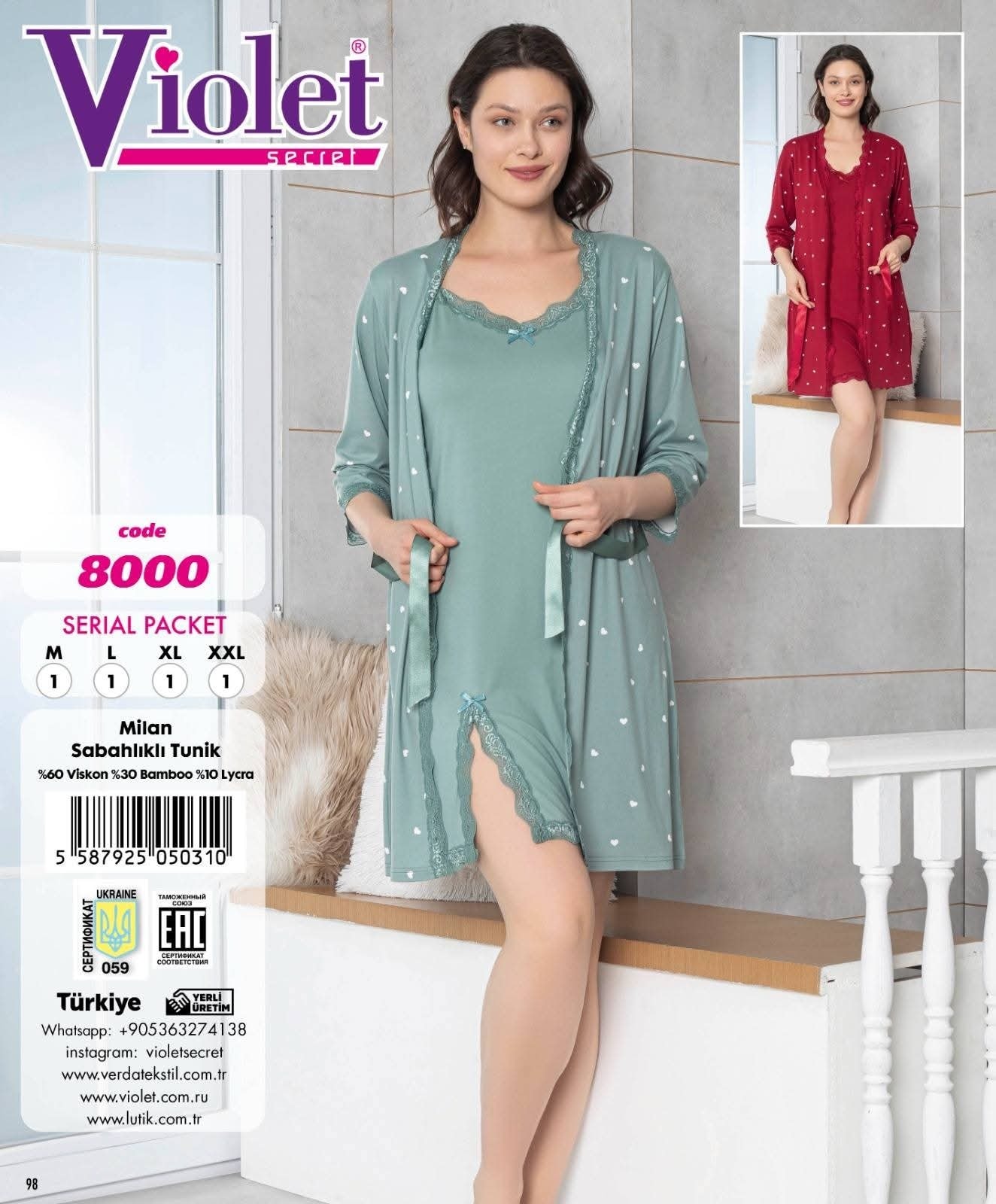 Violet hálóing köntössel - Image 2