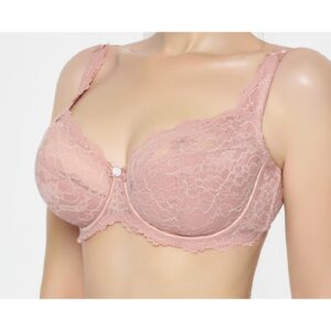 Lanny mode merevítős vékony szivacsos csipkés melltartó