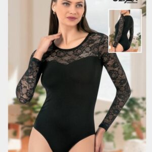 Női Hosszú Ujjú Csipkés Body