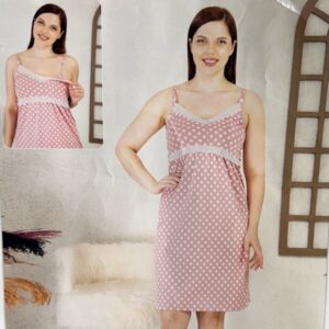 Szoptatós Pöttyös Hálóing,kismama hálóing