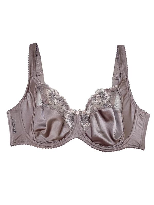 Lanny mode szatén csipkés merevítős melltartó D kosár - Image 5