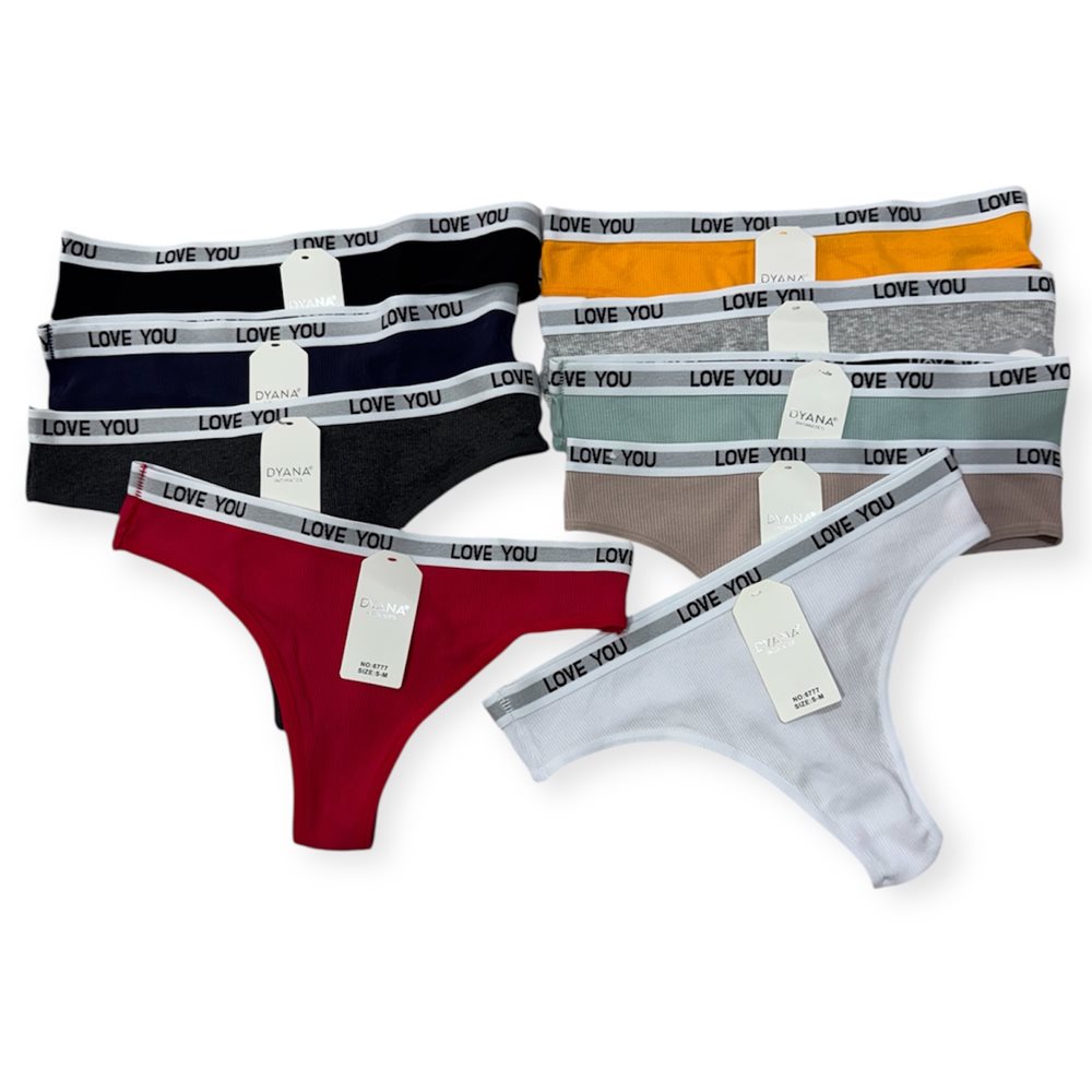 Dyana Pamut Bordázott Tanga,női pamut tanga